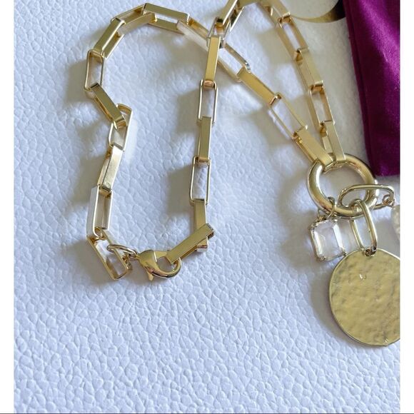 Devon Leigh Gold Pendant with Stones Necklace - Picture 3 of 4